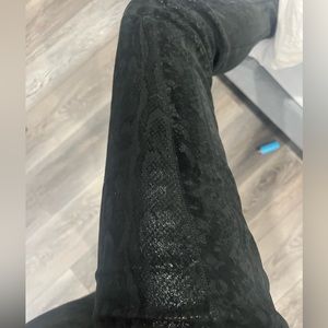 Faith Connexion shimmer leather leggings 38